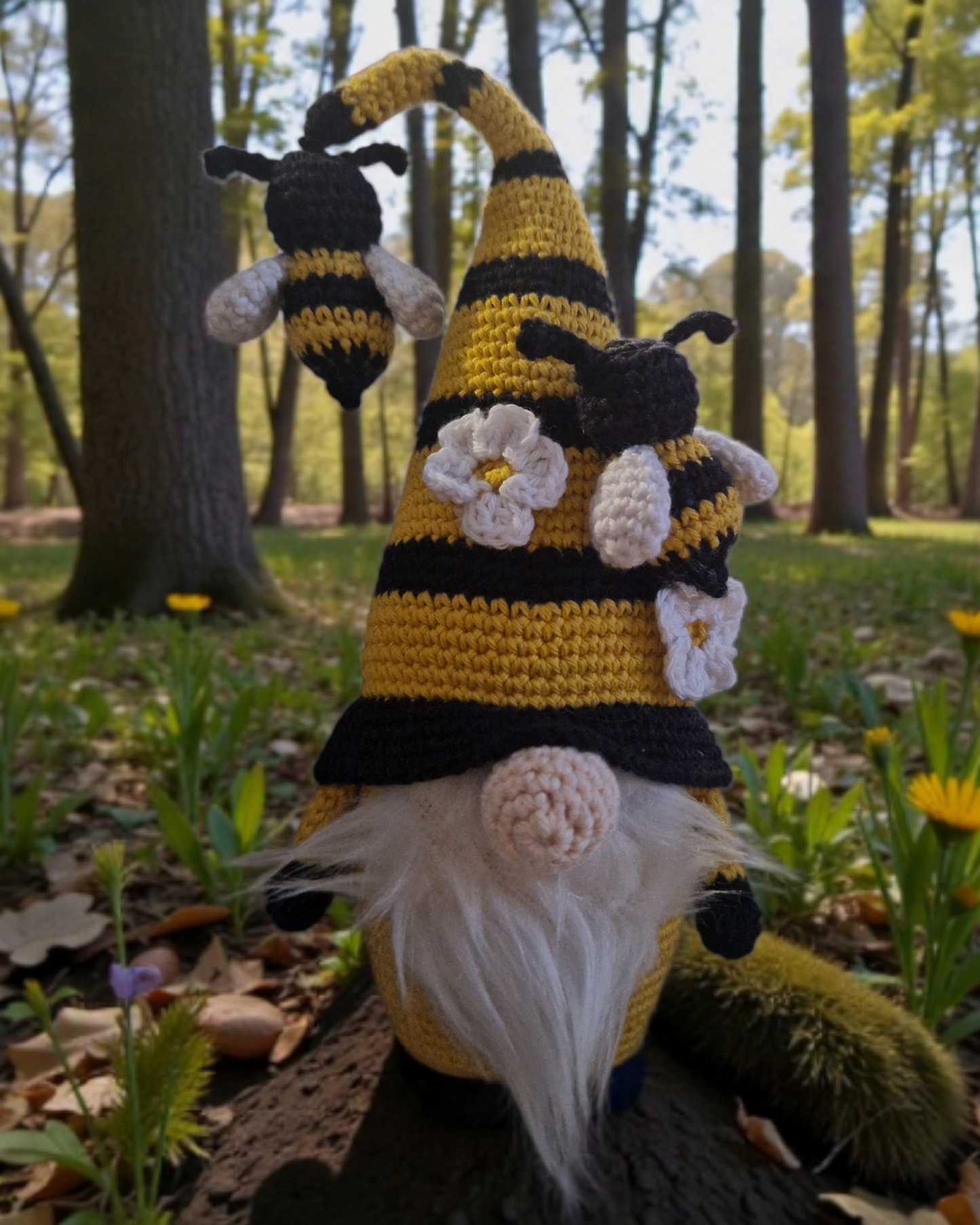 🐝 Gnome Apiculteur – Amigurumi artisanal