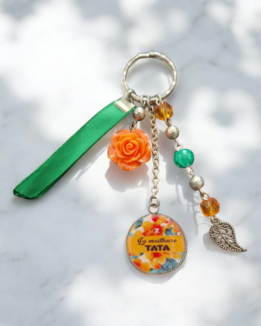 🔑 Porte-clés "La meilleure TATA" – Cadeau coloré