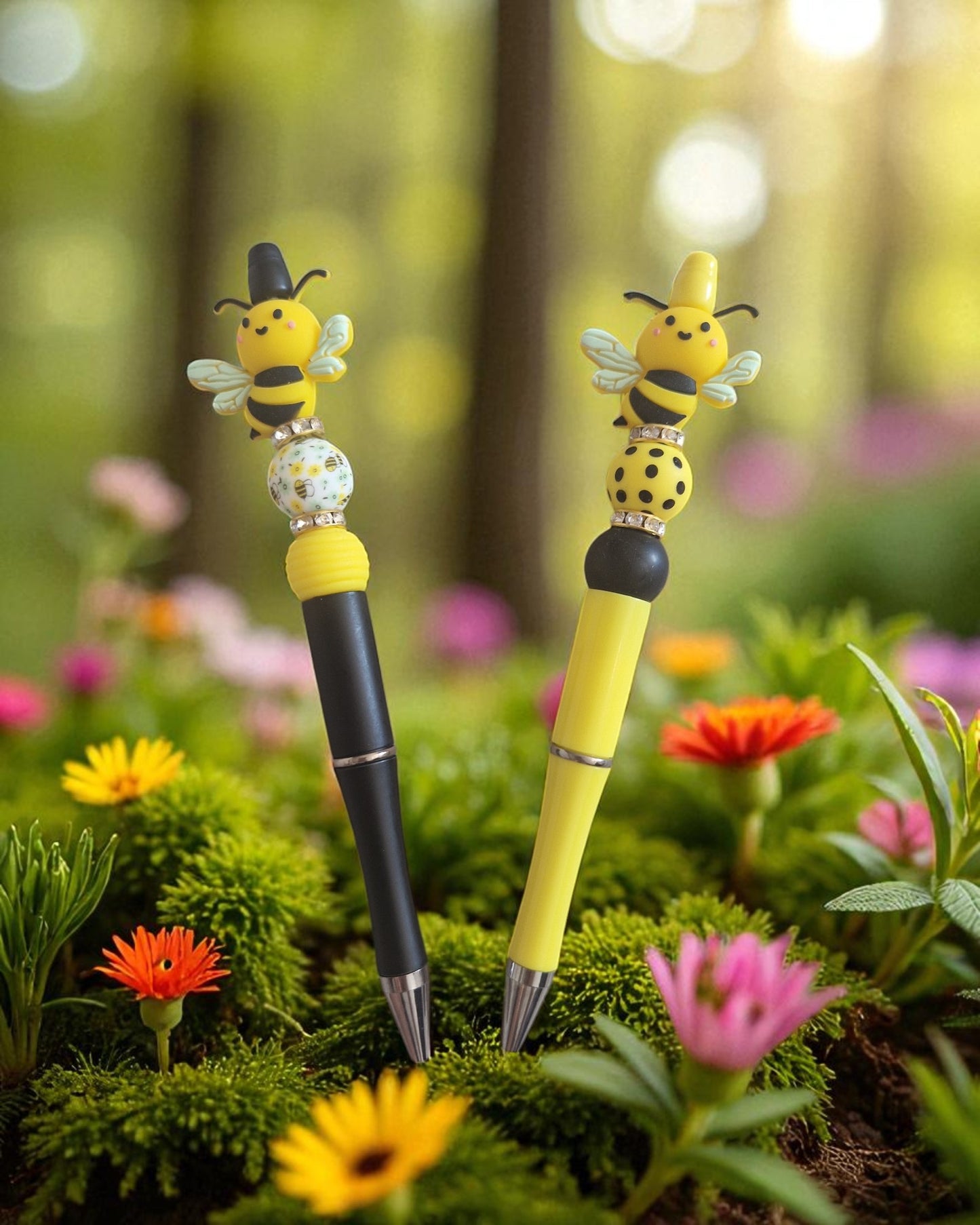 🖊️ Stylos "Bee Happy" – Pour une écriture qui bourdonne de joie 🐝🌼
