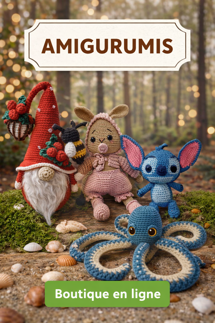 Amigurumis - Peluches réalisées à la main en crochet