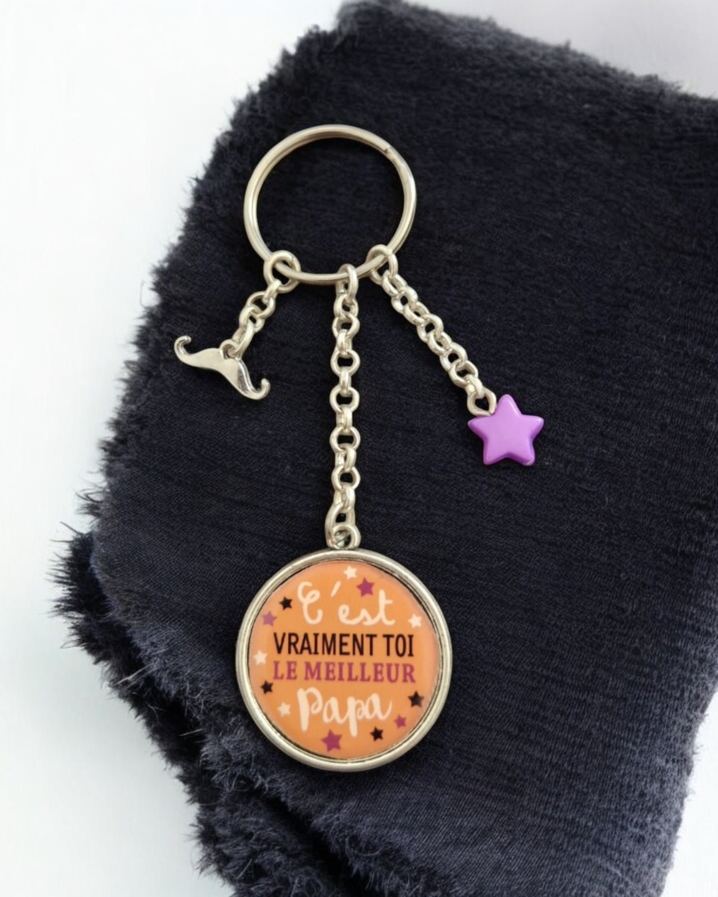 🔑 Porte-clés "C’est vraiment toi le meilleur Papa" – Cadeau touchant pour un papa exceptionnel
