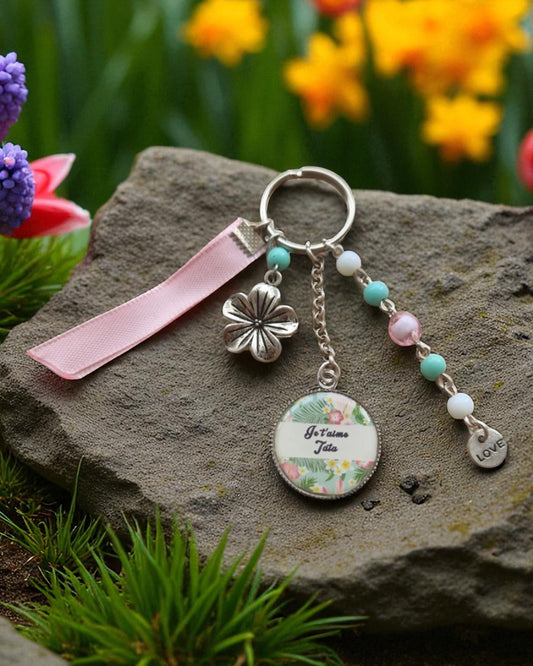 🔑 Porte-clés "Je t'aime Tata" – Cadeau tout doux et tendre