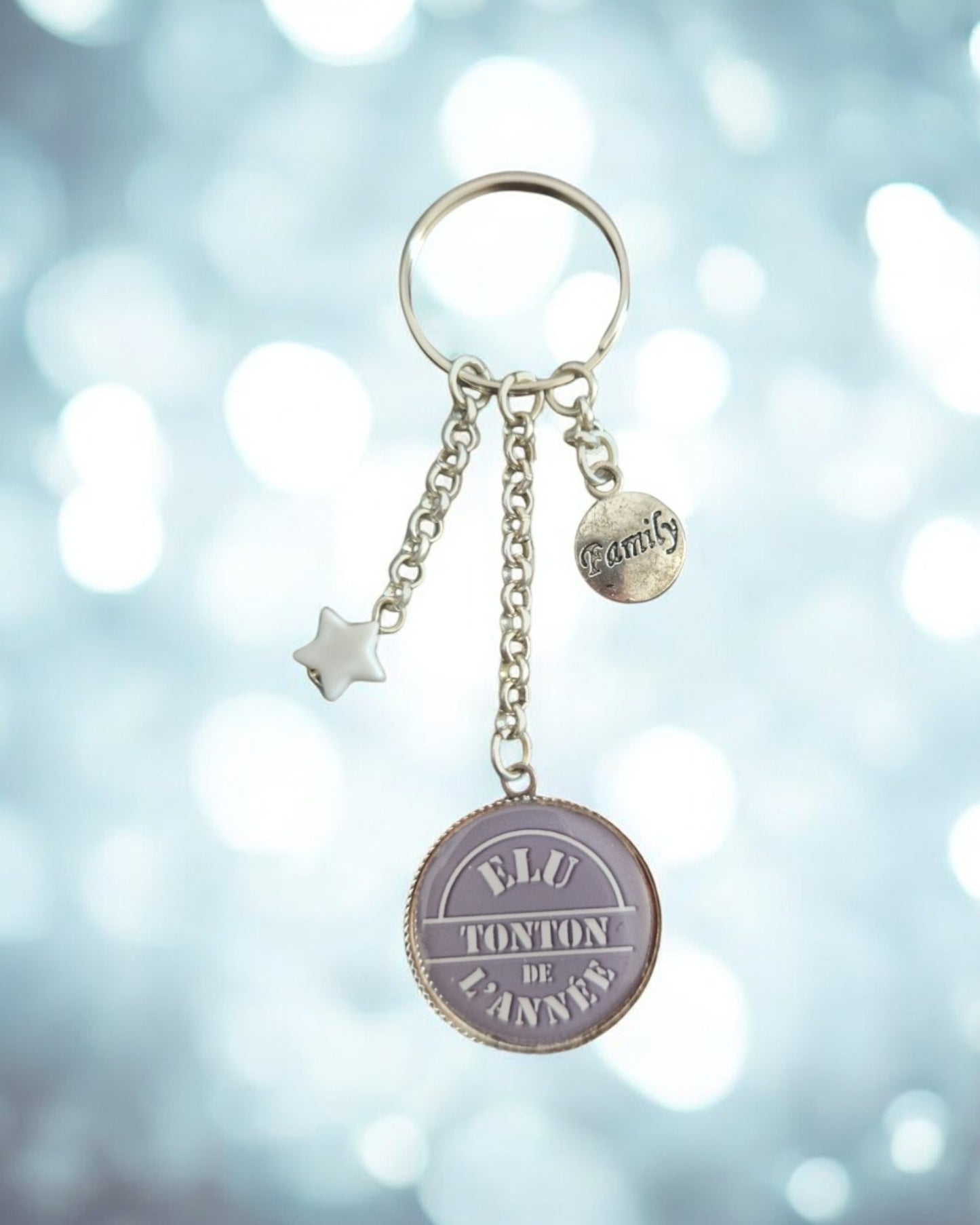 🔑 Porte-clés "Élu Tonton de l'année" – Cadeau original pour un super tonton