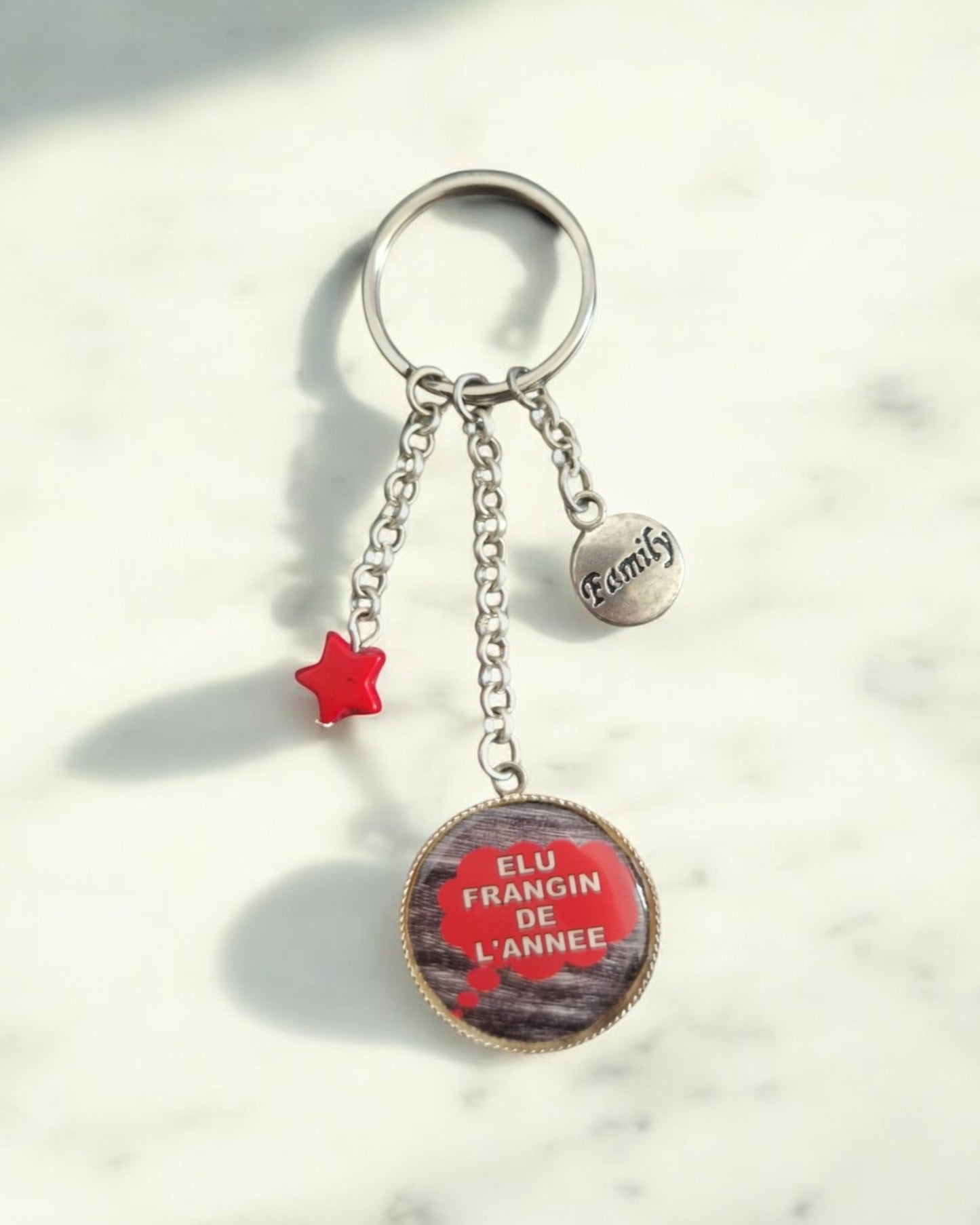 🔑 Porte-clés "Élu Frangin de l'année" – Cadeau original pour un frère génial