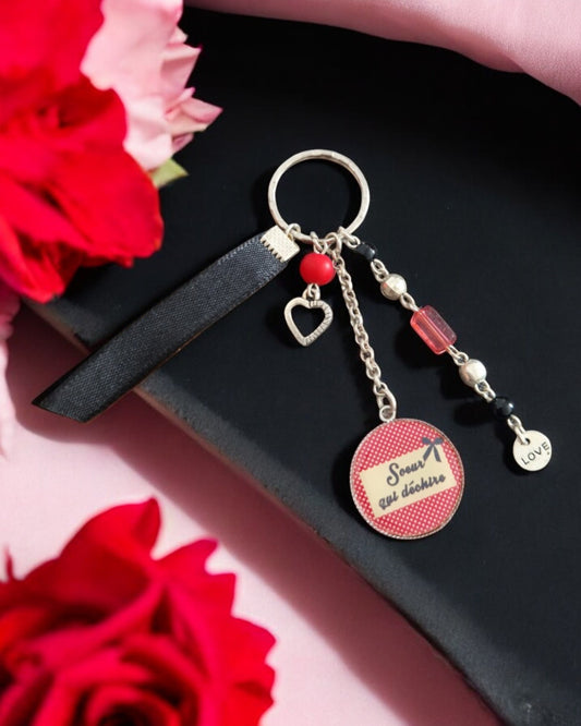 🔑  Porte-clés “Sœur qui déchire” – Cadeau punchy & plein d’amour